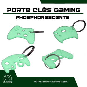 Porte-Clés Manette phosphorescent